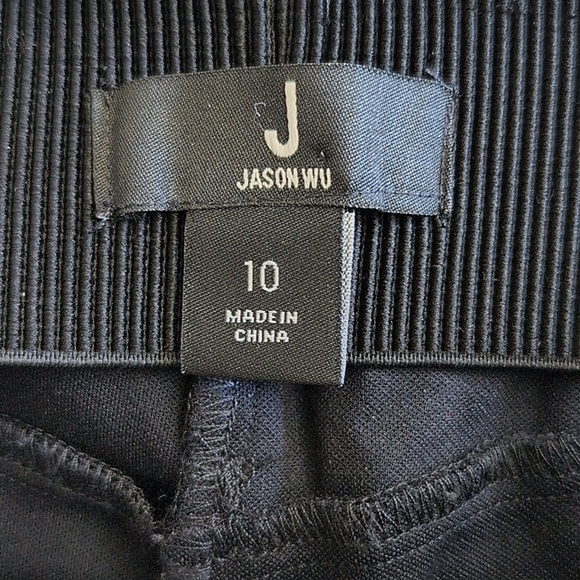 Jason Wu Womens 10 Pull On Dress Pants Black Casual Office Contemporary Classic - Picture 7 of 8